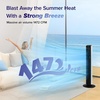 image:imageLEVOIT Classic 42inch Tower Fan for Home 1472 CFM Powerful Fan 22dB Quiet as You Sleep 90 LampR Oscillation 60 UampD Airflow 12H Timer 5Speed and 4 Modes with Temperature Sensor Remote ControlWhite