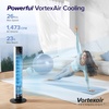 image:imageLEVOIT Classic 42inch Tower Fan for Home 1472 CFM Powerful Fan 22dB Quiet as You Sleep 90 LampR Oscillation 60 UampD Airflow 12H Timer 5Speed and 4 Modes with Temperature Sensor Remote ControlWhite