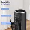 image:imageLEVOIT Classic 42inch Tower Fan for Home 1472 CFM Powerful Fan 22dB Quiet as You Sleep 90 LampR Oscillation 60 UampD Airflow 12H Timer 5Speed and 4 Modes with Temperature Sensor Remote ControlBlack