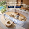 image:imageLEVOIT Standing Fan for Bedroom 20dB Quiet Pedestal Fan for Sleep 1024 CFM UltraHigh Airflow 90 Oscillating Floor Fan DC Motor 5 Speeds 12H Timer Remote for Home Room Office WhiteNew CoreBreeze White