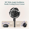 image:imageLEVOIT Standing Fan for Bedroom 20dB Quiet Pedestal Fan for Sleep 1024 CFM UltraHigh Airflow 90 Oscillating Floor Fan DC Motor 5 Speeds 12H Timer Remote for Home Room Office WhiteNew CoreBreeze Grey Smart