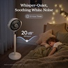 image:imageLEVOIT Standing Fan for Bedroom 20dB Quiet Pedestal Fan for Sleep 1024 CFM UltraHigh Airflow 90 Oscillating Floor Fan DC Motor 5 Speeds 12H Timer Remote for Home Room Office WhiteNew CoreBreeze White