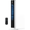 image:imageLEVOIT Classic 42inch Tower Fan for Home 1472 CFM Powerful Fan 22dB Quiet as You Sleep 90 LampR Oscillation 60 UampD Airflow 12H Timer 5Speed and 4 Modes with Temperature Sensor Remote ControlWhite