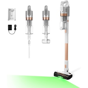 image:imageLEVOIT VortexIQ Pro Cordless Vacuum Ultra Suction 60Min Upgrade  Motorized Pet Brush NeoSight Green Light Dust Reveal AntiTangle Brush SelfStanding 180 LayFlat Design HEPA FilterAir Silver